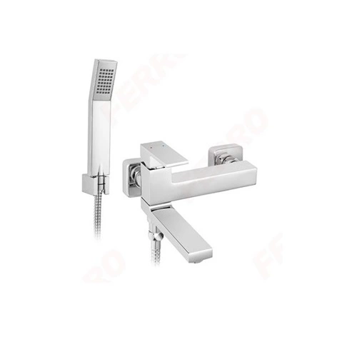 WALL MOUNTED BATH MIXER WITH A SWITCH IN THE SPROUT-ZICCO