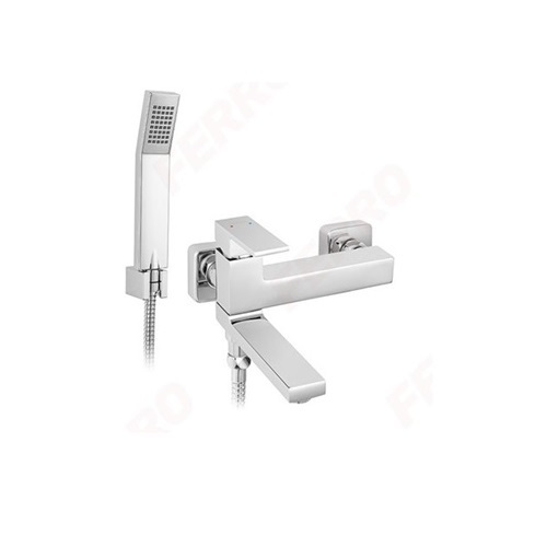WALL MOUNTED BATH MIXER WITH A SWITCH IN THE SPROUT-ZICCO