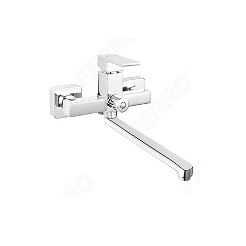 WALL MOUNTED BATHTUB/WASHBASIN MIXER WITH SHOWER CONNECTION-ZICCO