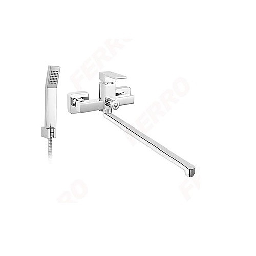 WALL MOUNTED BATHTUB/WASHBASIN MIXER WITH SHOWER CONNECTION WITH SPOT-ZICCO