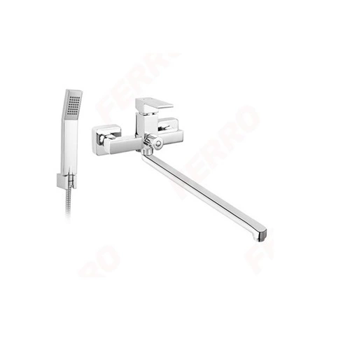 WALL MOUNTED BATHTUB/WASHBASIN MIXER WITH SHOWER CONNECTION WITH SPOT-ZICCO