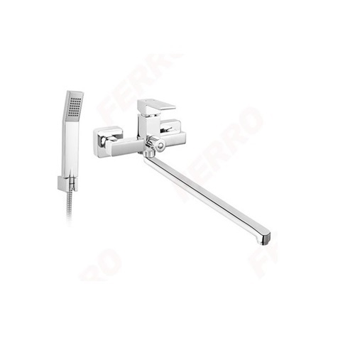 WALL MOUNTED BATHTUB/WASHBASIN MIXER WITH SHOWER CONNECTION WITH SPOT-ZICCO