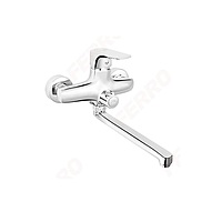 WALL MOUNTED BATHTUB/WASHBASIN MIXER WITH SHOWER CONNECTION-TIGA