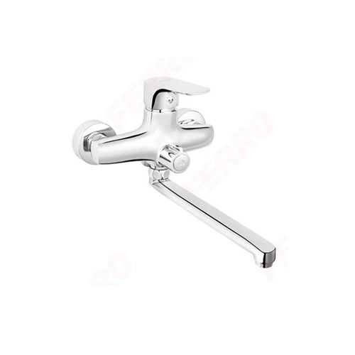WALL MOUNTED BATHTUB/WASHBASIN MIXER WITH SHOWER CONNECTION-TIGA