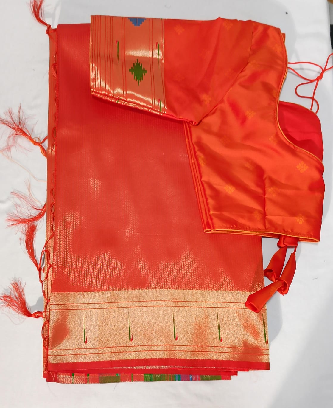 J557: Ready To Ship Beautiful Saree With Stitched Blouse