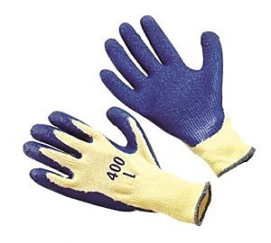 Blue rubber, palm coated