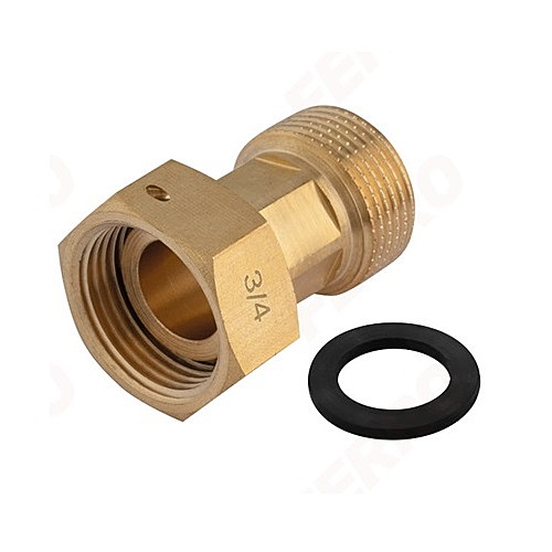 STRAIGHT HALF PIPE UNION WITH GASKET 3/4'' F-M