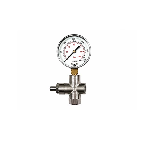 LPG MANOMETER SUPPORT RP PN 4 BAR 1/4"