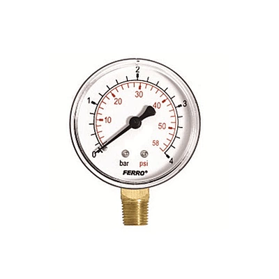 PRESSURE GAUGE 1/4'' 0-10 BAR SIDE CONNECTION