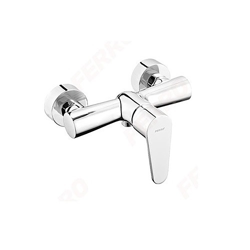 WALL MOUNTED SHOWER MIXER CHROME-ALGEO