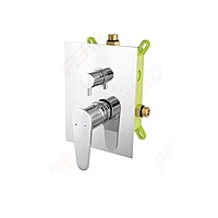 BUILT IN SHOWER MIXER BOX KIT CHROME 2 FUNCTION-ALGEO