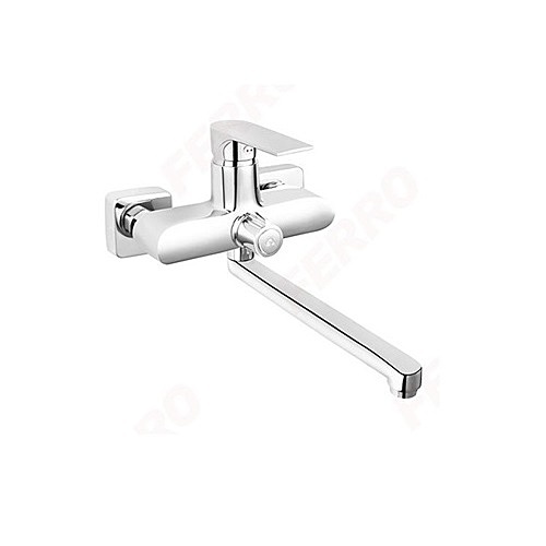 WALL MOUNTED BATHTUB/WASHBASIN MIXER WITH SHOWER CONNECTION-ALGEO