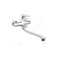 WELL MOUNTED BATHTUB/WASHBASIN MIXER WITH SHOWER CONNECTION-TIGA