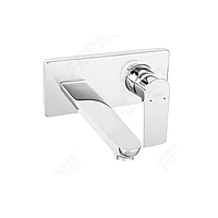 BUILT IN WASHBASIN MIXER 18 CM SPOUT CHROME-ALGEO