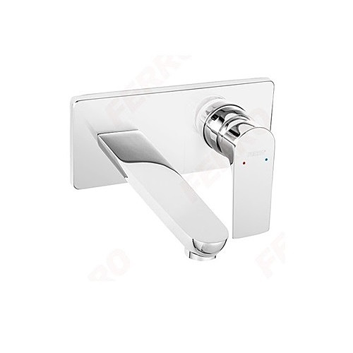 BUILT IN WASHBASIN MIXER 18 CM SPOUT CHROME-ALGEO