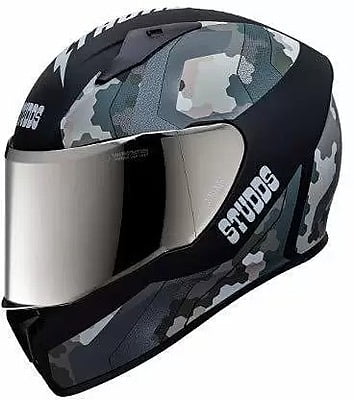 STUDDS THUNDER D5 MATT BLACK N4 GREY M/V (L)