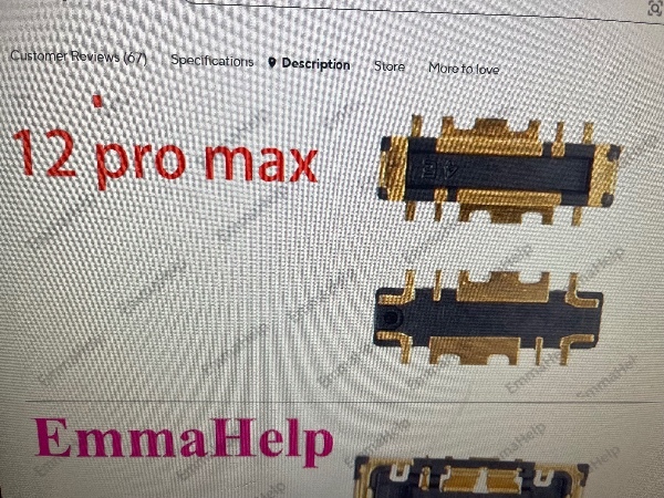 Fpc de flex de batería iPhone 12 al 12 pro Max