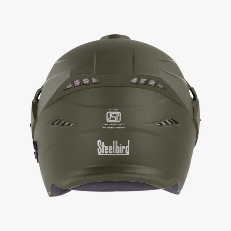 STEELBIRD SBH-23 AVA DASHING WITH PEAK BATTLE GREEN C/V (M)