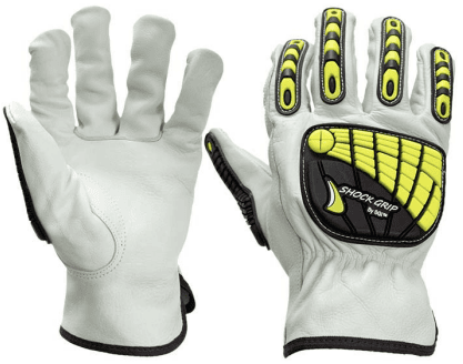 Full grain Driver Glove, Keystone Thumb. Impact Back