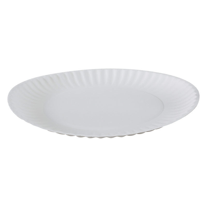 Empress Uncoated Paper Plate 9" White 12 / 100 cs