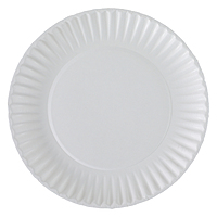 Empress Uncoated Paper Plate 9" White 12 / 100 cs
