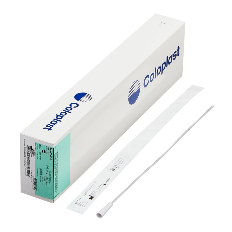 Self-Cath® Urethral Catheter – Straight Tip, Soft Uncoated PVC, 12 Fr, 16" Length