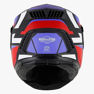 STEELBIRD SBH-40 ISS SPEED GLOSSY BLACK/RED C/V 600 MM