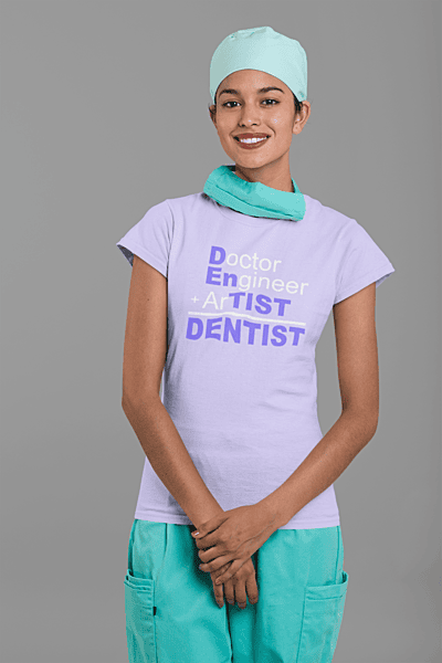Doctor Engineer Artist Equals Dentist Softstyle T-shirt