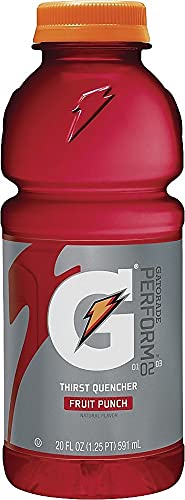 Gatorade Fruit Punch Sports Drink, 20 Oz, Pack Of 24