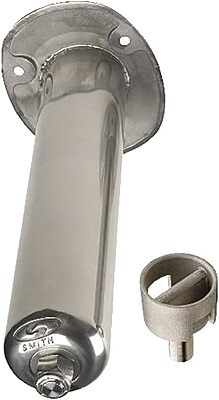 C.E. Smith 3930311 Stainless Steel Flush Mount Rod Holder - 0 Degree