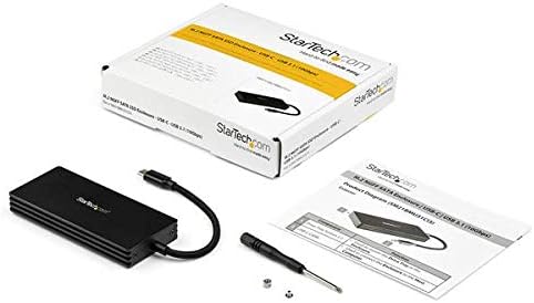 StarTech.com M.2 SSD Enclosure for M.2 SATA Drives - USB 3.1 G - USB-C - Portable M.2 External Enclosure (SM21BMU31CI3)