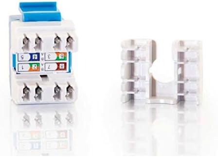 Cables To Go - Keystone jack - RJ-45 - blue - 1 port