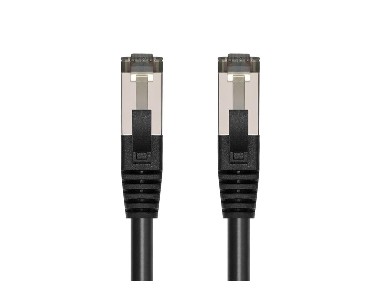 MONOPRICE Cat8 Patch Cable - Double Shielded (S/FTP), 28AWG, 2GHz, 40Gbps, Pure Bare Copper, Snagless RJ45