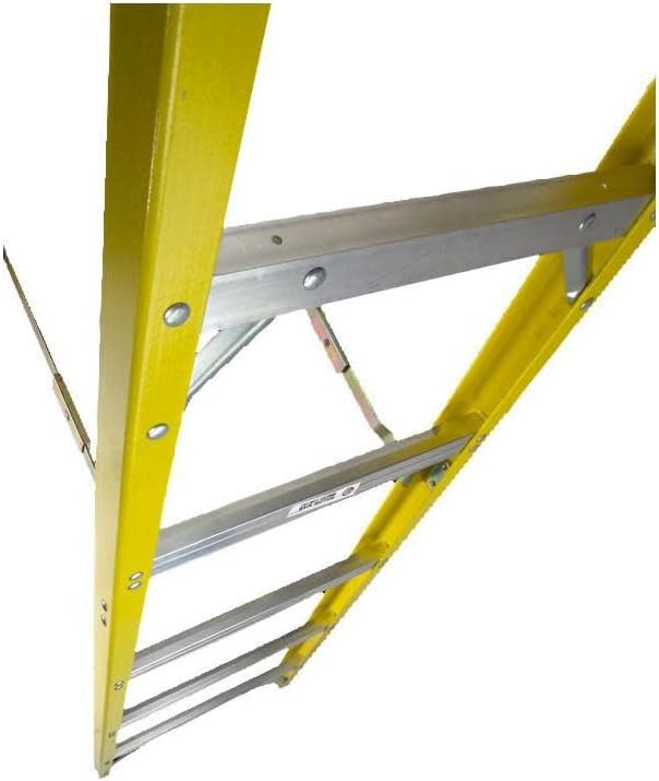 5 Step Fiberglass Foldable Step Ladder: Type IA 300 lb Capacity 6' Height