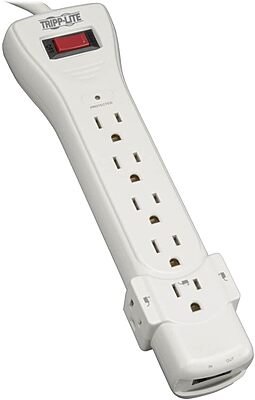Tripp Lite 7-Outlet Surge Protector Power Strip with Right-Angle Plug