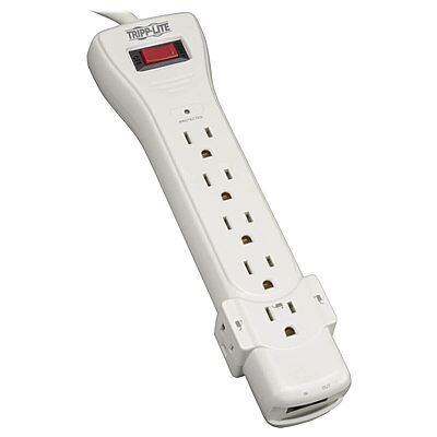 Tripp Lite 7-Outlet Surge Protector Power Strip with Right-Angle Plug
