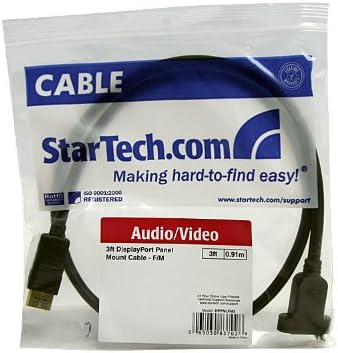 StarTech.com 3 ft DisplayPort Male to Female Panel Mount Cable (DP 1.2)