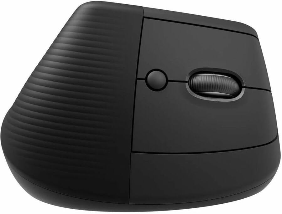 Logitech Lift for Business, Vertical Ergonomic Mouse, Wireless, Bluetooth or Secured Logi Bolt USB, Quiet clicks