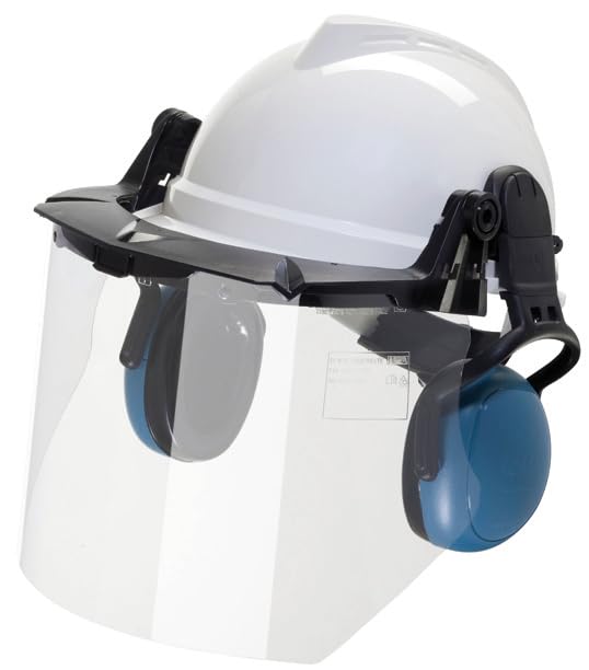 MSA 10115836 V-Gard Visor - General Purpose, Polycarbonate (PC), Clear Tint, Contoured, 8" x 17" x 0.04"