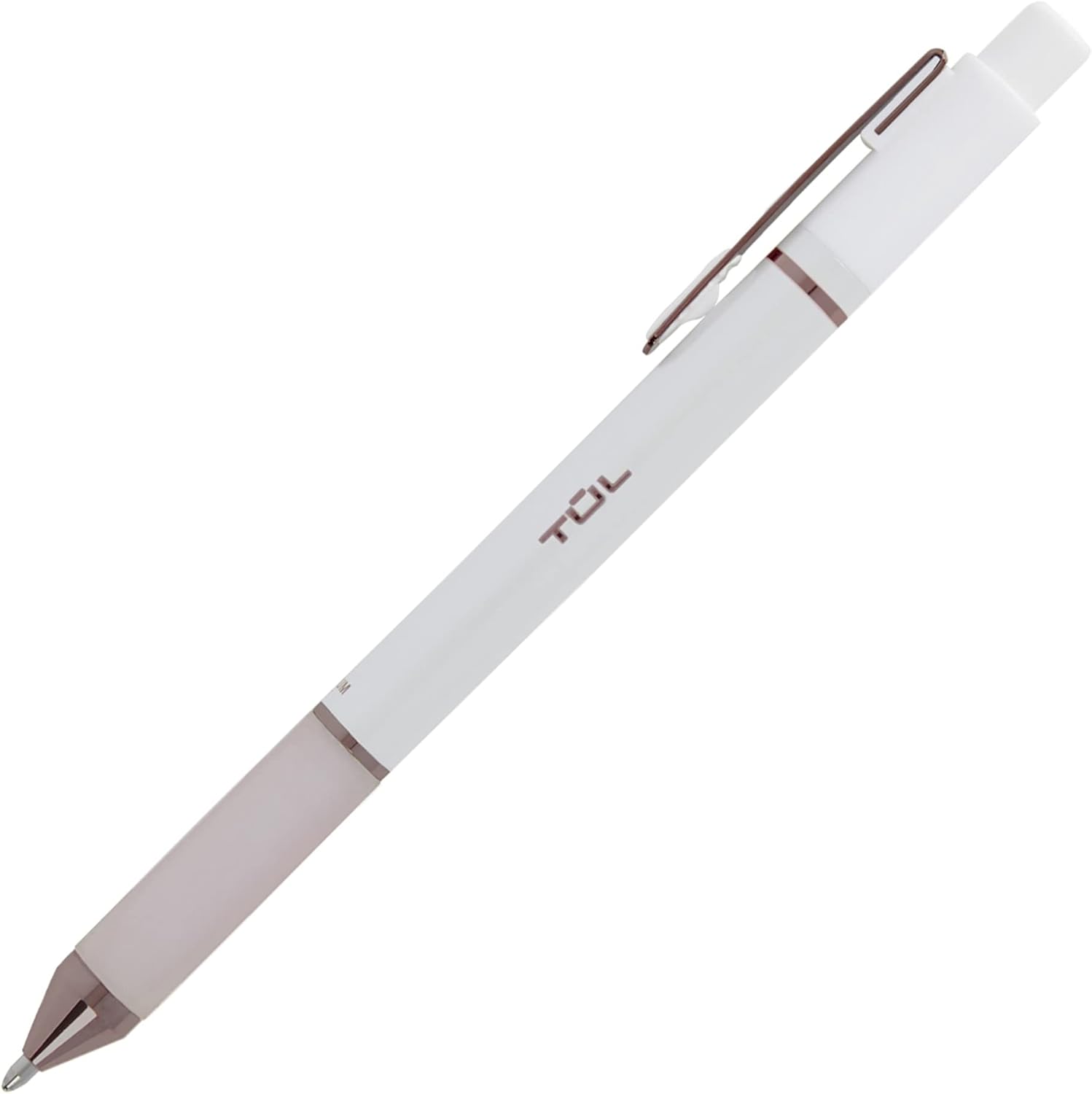 TUL® GL Series Retractable Gel Pens, Medium Point, 0.7 mm, Pearl White Barrel, Blue Ink, Pack Of 12 Pens