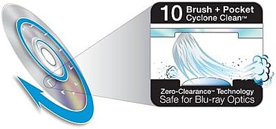 Digital Innovations CleanDr for Blu-Ray Laser Lens Cleaner for Blu-Ray / DVD / PS3 / PS4 / XBOX / XBOX 360 / XBOX ONE (4190300) Blu-Ray Cleaner