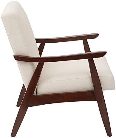 Ave Six Davis Chair, Linen/Medium Espresso