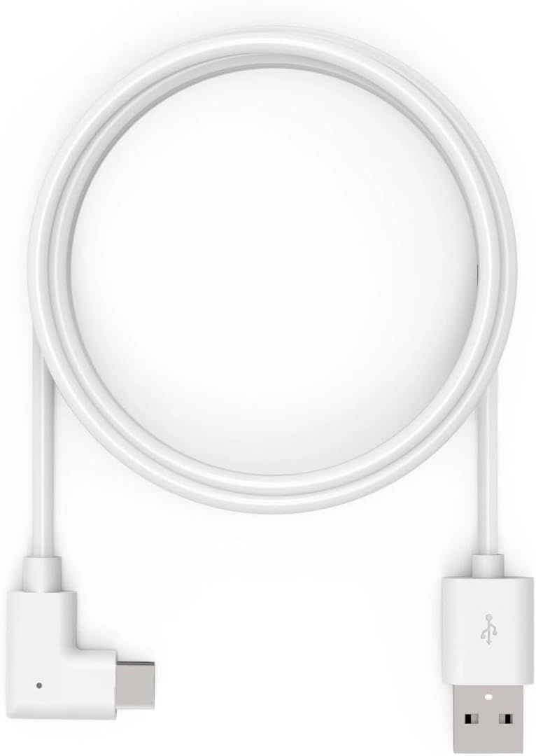 Compulocks 6ft Charge & Data USB-C to USB-C 90-Degree Cable Right Angle White