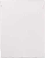 JAM Paper Open-End Catalog Envelopes with Gummed Closure - White