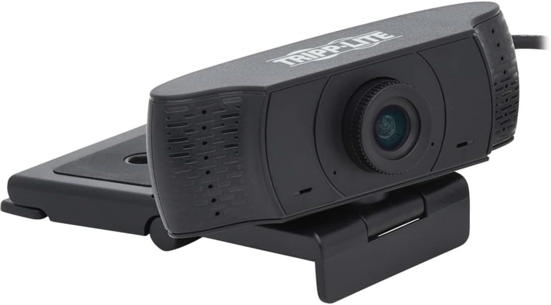 Tripp Lite USB Webcam with Microphone Web Camera for Laptops and Desktop PCs USB Camera, Computer Camera 1080p (AWC-001)