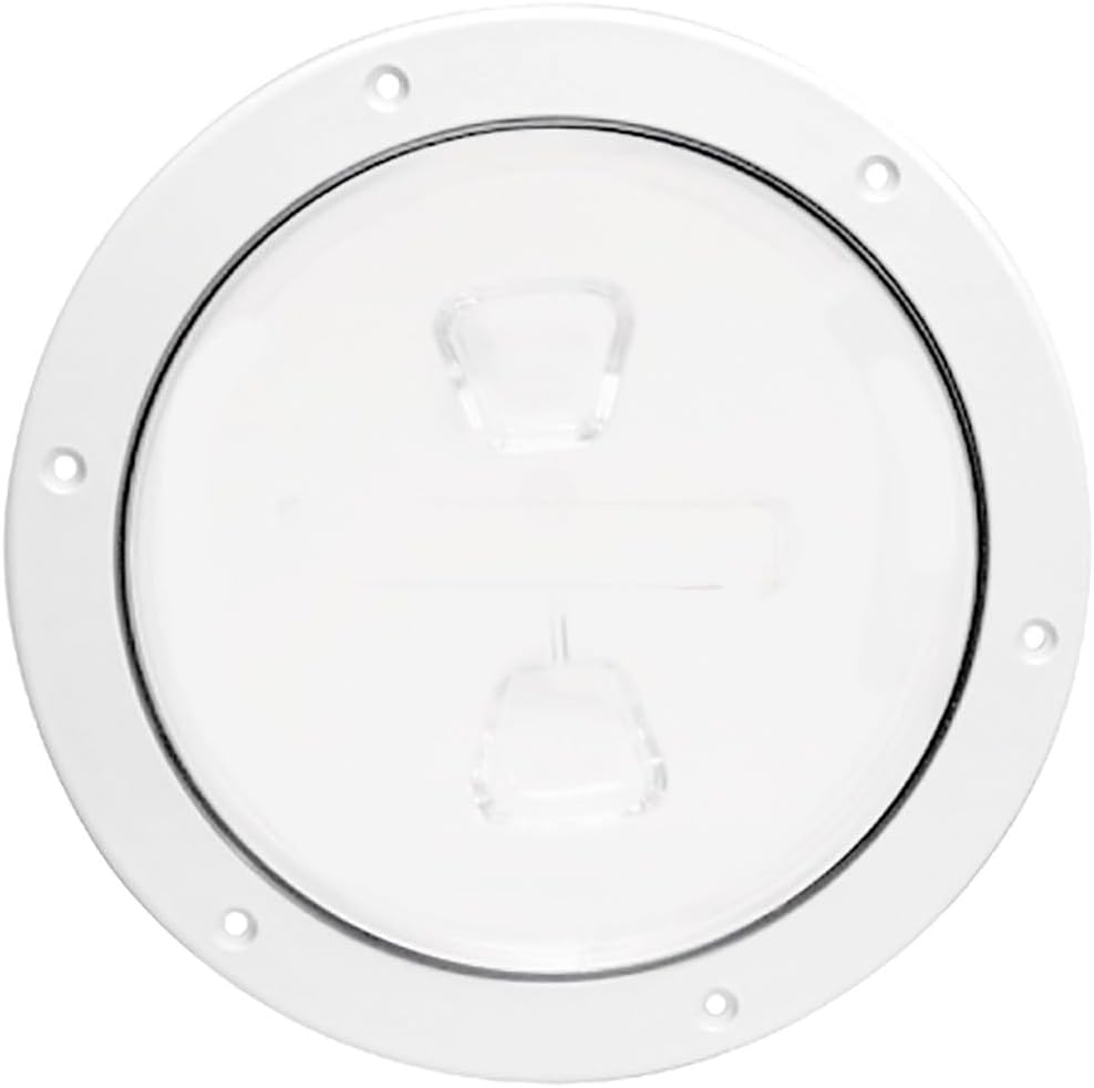 Beckson DP62-W Screw-Out Deck Plate, White, 1 Count (Pack of 1)