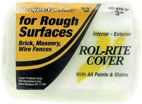 Linzer Rol-Rite Polyester 3/4 in. x 3 in. W Regular Paint Roller Cover for Rough Surfaces 1 pk