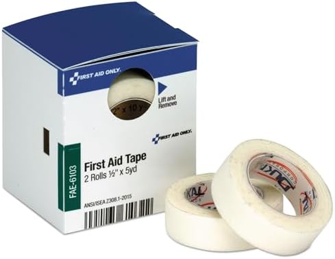 First Aid Only First Aid Tape Refill for SmartCompliance General Business Cabinets, 1/2" x 5 Yd., Box of 2 Rolls