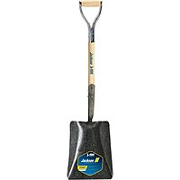 Jackson 1200900 J-450 Pony Square Point Shovel with 27 in. Hardwood Armor D-Grip Handle Square Point No Step Armour D-Grip