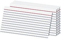 Office Depot Index Cards, 3in. x 5in., Ruled, White, 100, OD40153